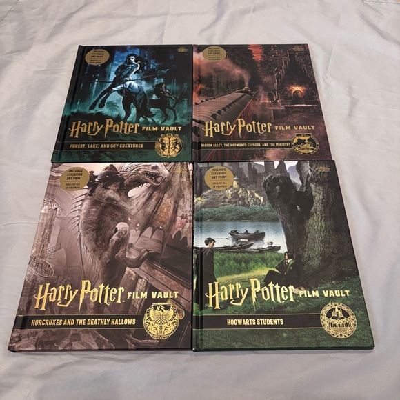 Wizarding World Of Harry Potter Other - Harry Potter Film Vault Books 1 2 3 4 Diagon Alley Hogwarts Horcruxes Hallows +